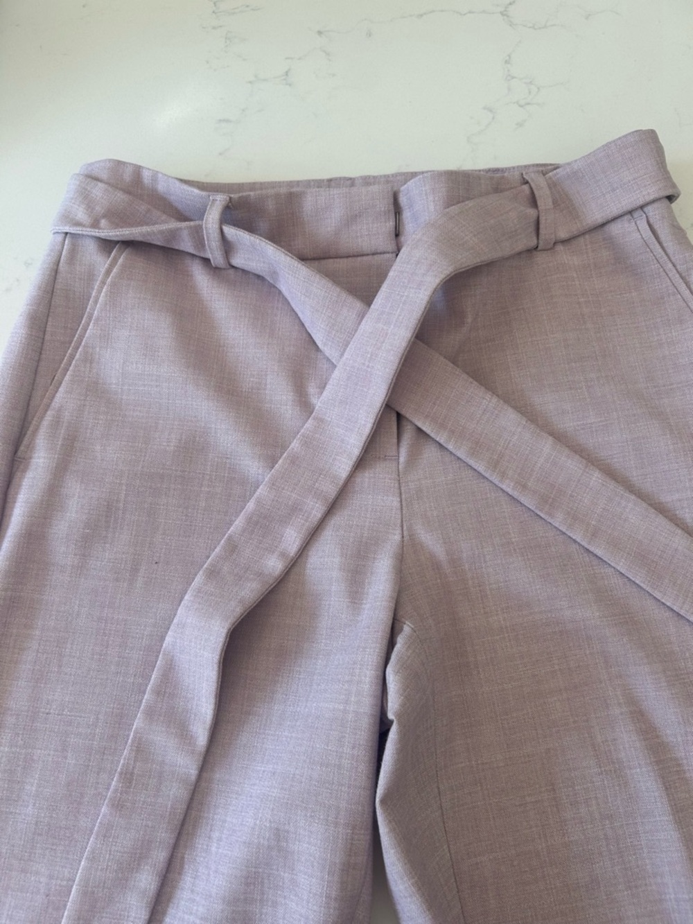 RW&CO. Lilac Trousers with Self-Tie Belt